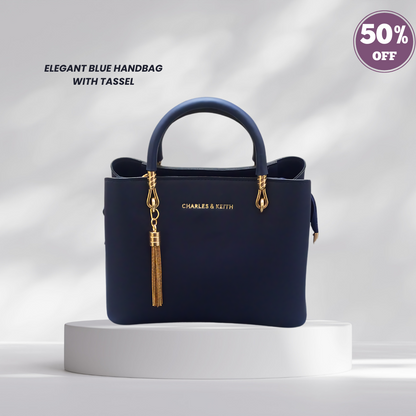 Dark blue orders handbag